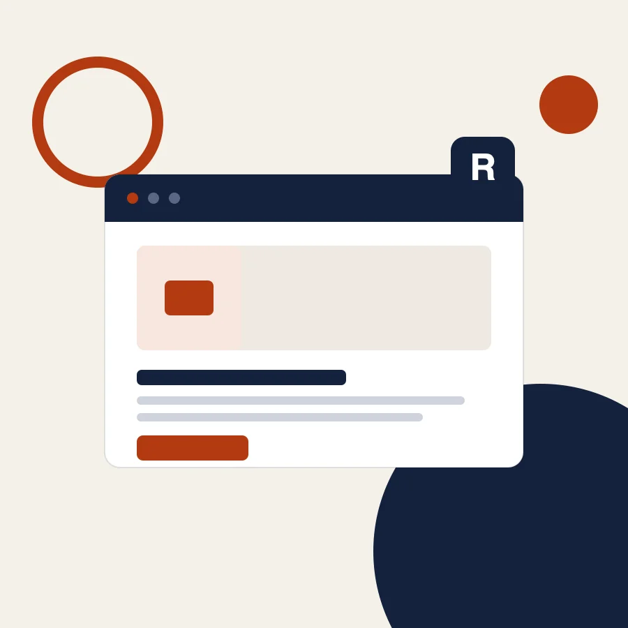 Illustratie van een verzorgde, snelle website