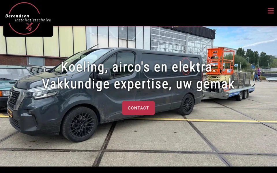 Website van Berendsen Installatietechniek