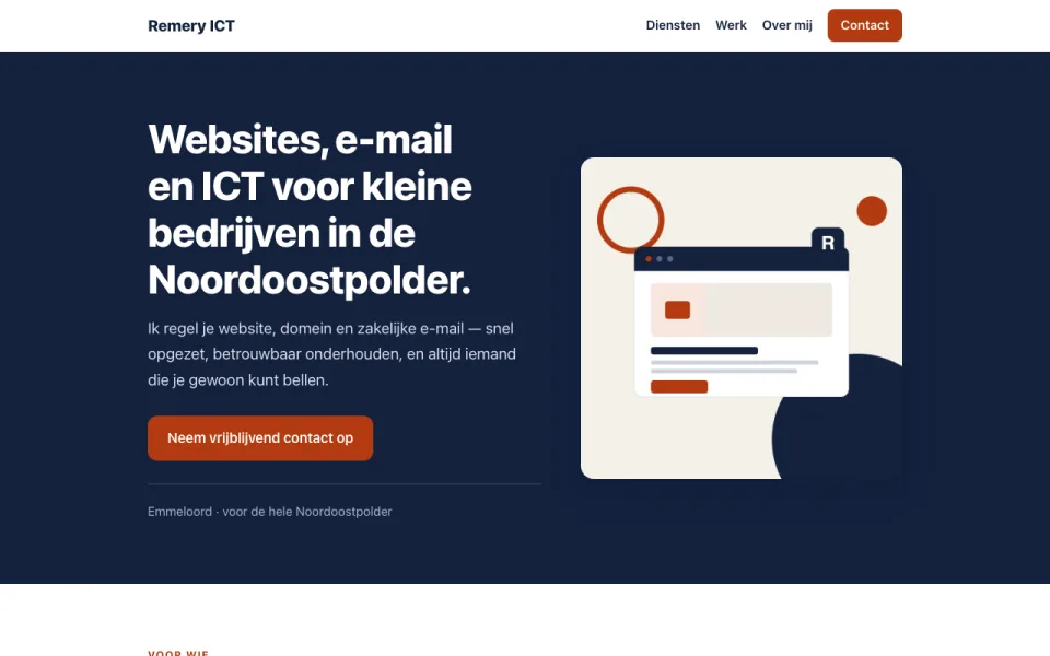 Website van Remery ICT